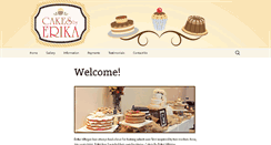 Desktop Screenshot of cakesbyerika.com